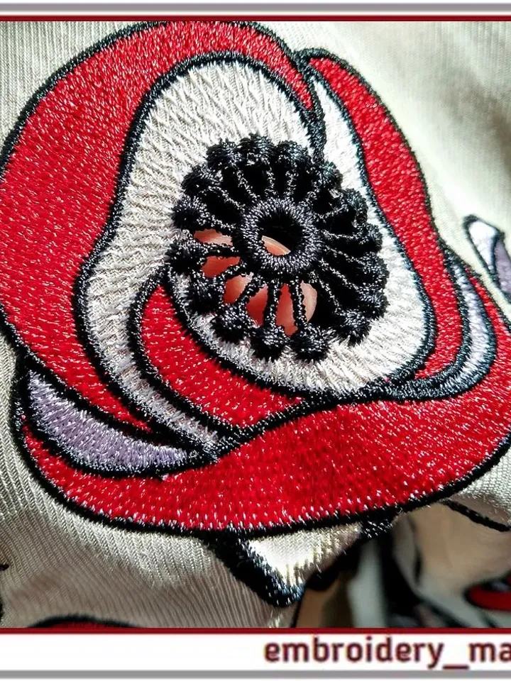 ITH embroidery 7 designs a set of floral with cutwork elements