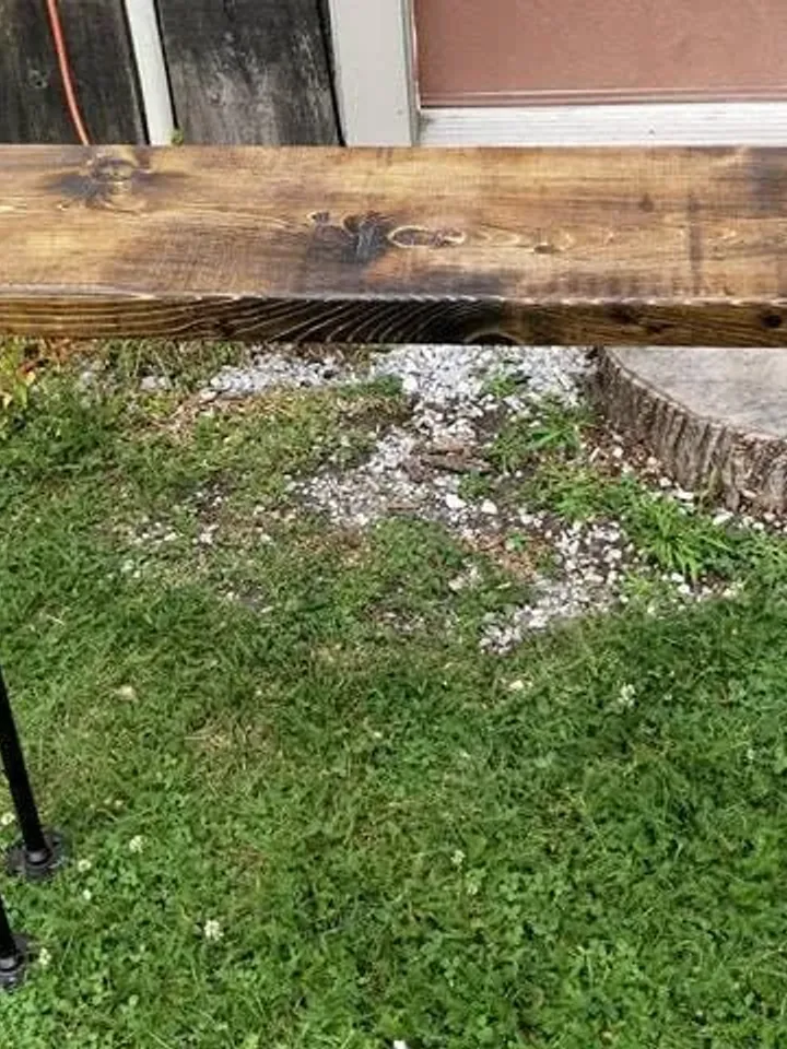 Modern Black Iron Pipe Bench Entryway Table | Rustic Bench | Entryway Bench | Industrial Bench | Wood and Metal Bench | Pipe Bench