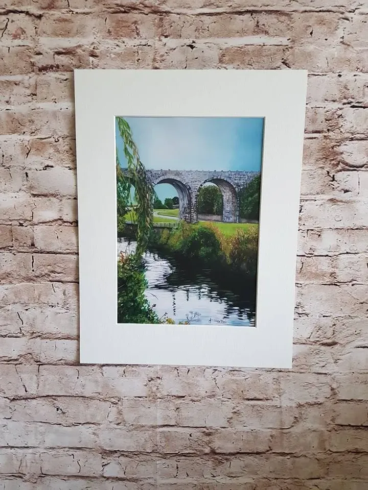 View of The Nine Arches & Dodder from the footpath, Milltown, Dublin, Ireland, Unmounted, Unframed