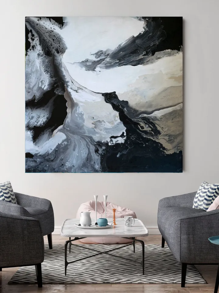 Living Room Decor,Paintings on Canvas Original,Abstract Art, Romantic Painting,Original Painting, Acrylic Painting,Modern Painting,Acrylic