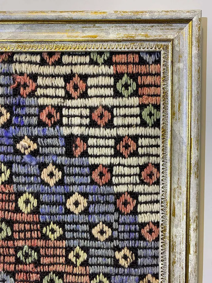 Vintage wall kilim art, unique hand-woven woolen kilim on the wall, home decor , 50x70 cm