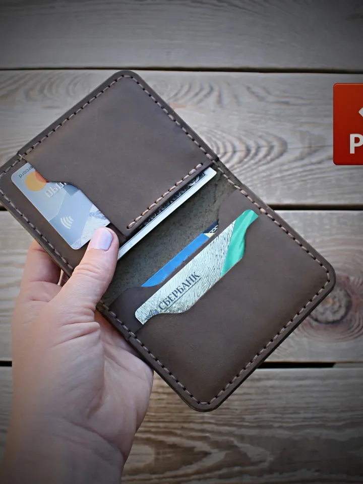 BF-leather pattern - simple bifold wallet. Download pattern PDF/SVG.