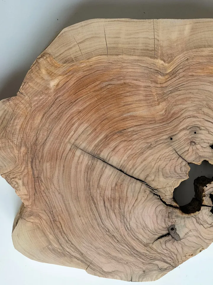 Olive Wood Slab, 17"x11"x1.6" Live Edge Wood Slab, Epoxy Resin Wood, Burl Wood, Tree Slices, READY TO SHIP