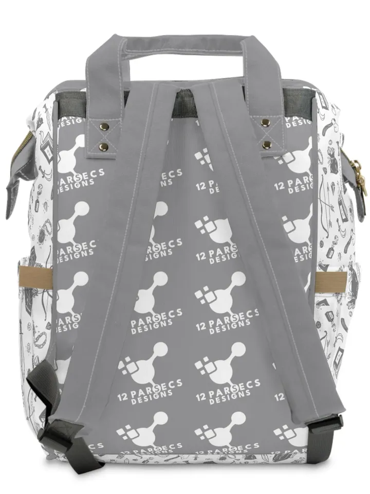 Bard DnD Class TTRPG Backpack | Tabletop Roleplaying Game Bag, LARP Backpack, Wargaming Organizer, DnD Dice Set, RPG Class Gift