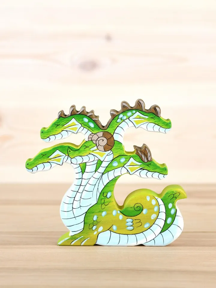 Wooden Hydra figurine Greek myths creature