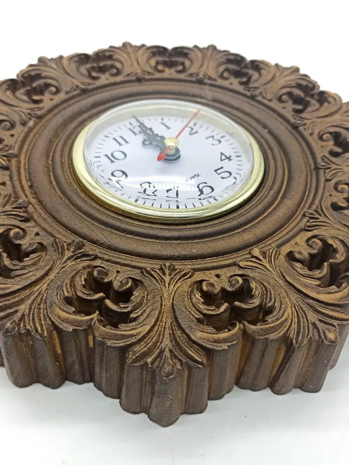 Rustic wall clock, Wall clock, Wooden clock, Wooden wall clock, Wooden Carver Panel, Wooden wall decor, carved wood wall art