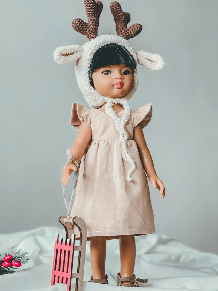 Paola Reina “Bambi” bonnet reindeer bonnet Christmas hat