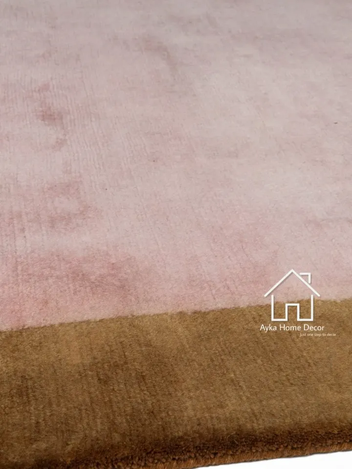 Solid 100% Silk Made Hand Tufted Plain Pattern Traditional Area Rug Woolen Carpet Large Area Rug For Customized Size Dm us