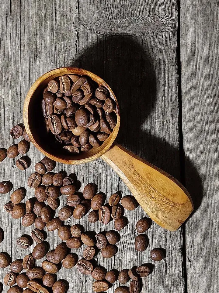 Handmade wooden coffee scoop Tea scoop Wood gift coffee lovers Wood anniversary year Cherry wood spoon anniversary gifts