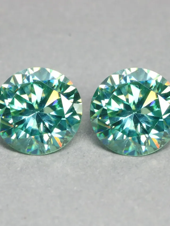 3.48 CT Exceptional Brilliant Round Cut AAA Ice Blue Moissanite For Jewelry