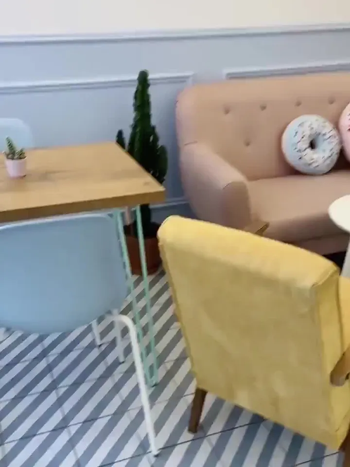 Donut Pillow small / birthday decoration / Food Pillow / Kids room / donut mint / Donut gift / Donut decor