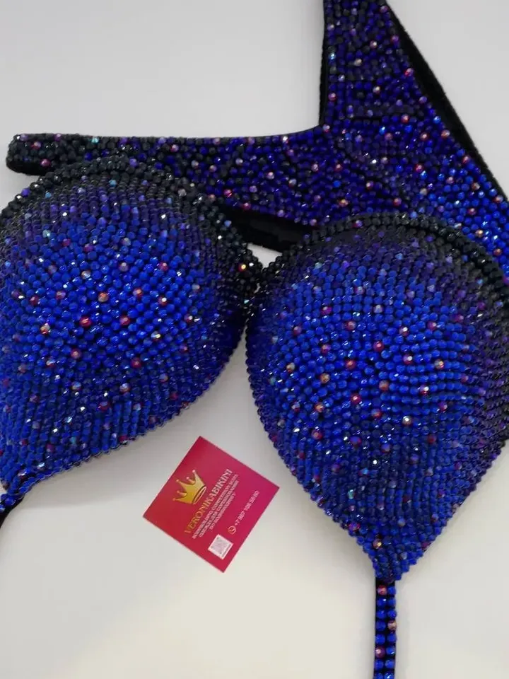 Competition Figure Suit with Crystals/Competition Suit/Posing Suit/Rhinestone Fitness NPC,IFBB,WBFF