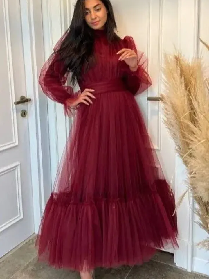 AHUNARE HIJAB - Wedding Dress, Muslim Evening Gown, Nikah, Islamic Wedding, Engagement, Bridesmaid