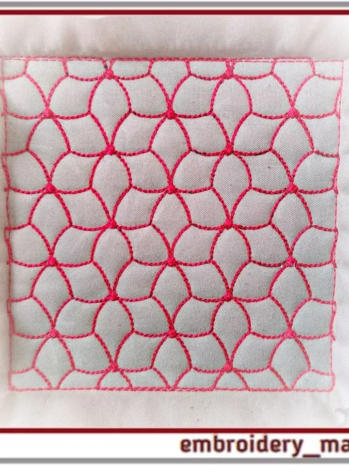 12 Quilt Block and border Machine Embroidery Designs - 6 Sizes Available