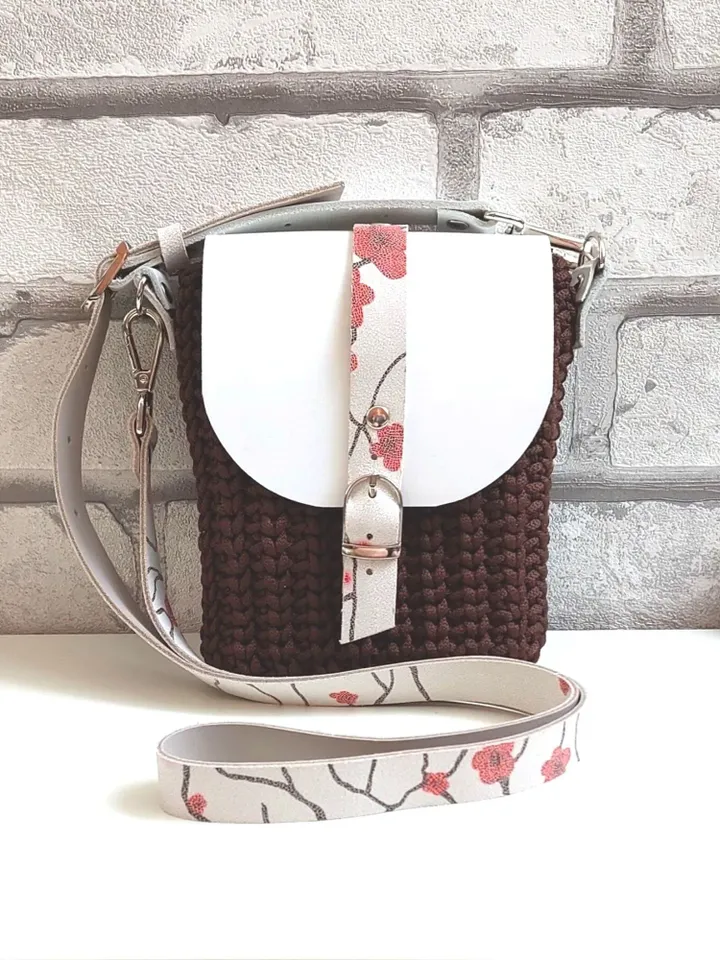 Small shoulder bag with strap