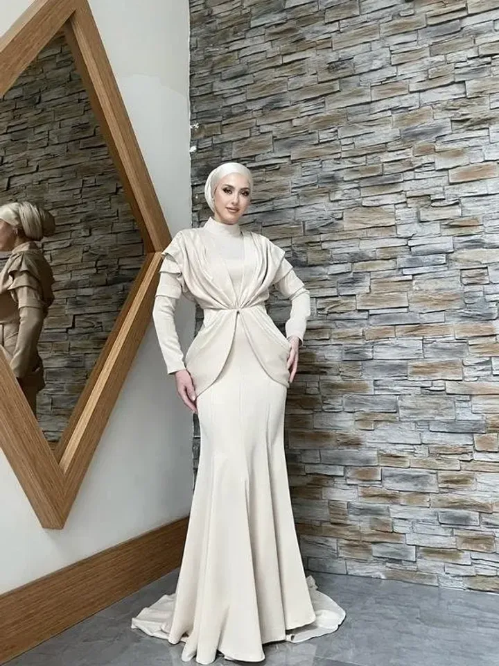 AHUNARE HIJAB - Bridesmaid Dress, Muslim Evening Dress, Nikah, Islamic Wedding, Engagement, Bridesmaid, , Prom Dresses, Long Dress,