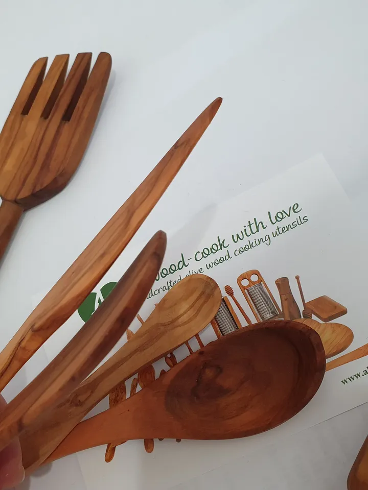 Lot of 6 Small  Cooking Utensils, Set of Spoons, Scoop, Fork and Spreader | Handmade | What you see is what you get | #AKwood #V08