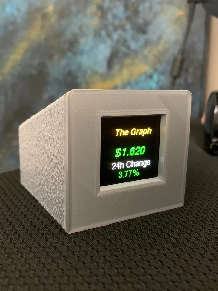 Color Crypto Coin Price Ticker Display WiFi