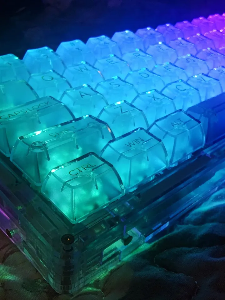 Clear keycap Backlight keycap Transparent keycap Mechanical keyboard keycap Keycap set White keycap