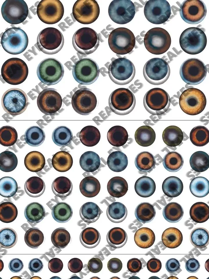 Doll Eyes, Realistic Irises Download, Realistic Dog Eyes Sheets Printable, Realistic Eyes , Blythe Doll Eyes