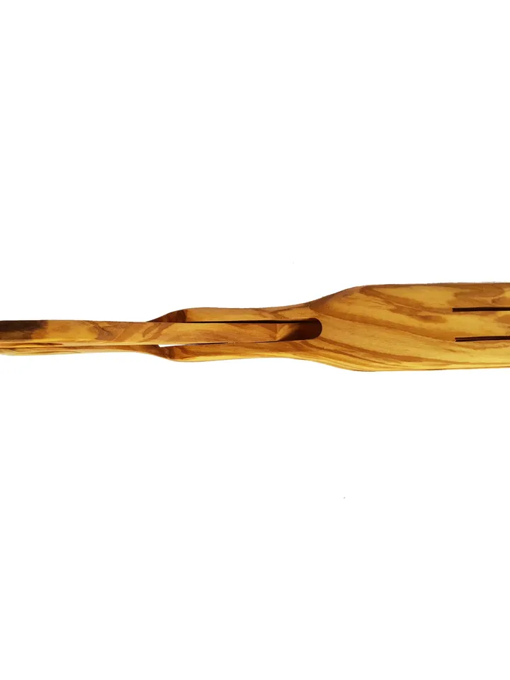 Olive Wood Scissors for Salad - Wooden Salad Tongs - Serving Utensils Handmade / Wooden Grill Tongs - Bread Server - AKwood