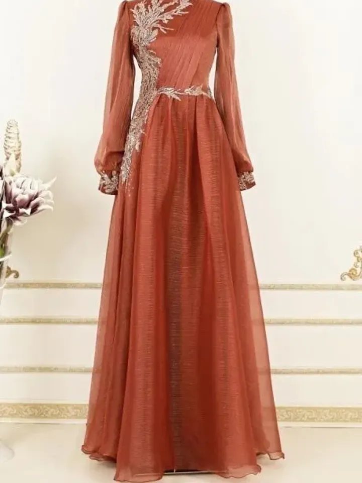 AHUNARE HIJAB - Wedding Dress, Muslim Evening Gown, Nikah, Islamic Wedding, Engagement, Bridesmaid