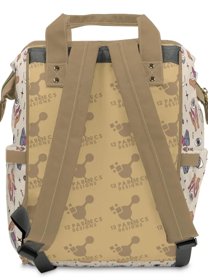 Astrology Backpack | Divination Game Bag, Tarot Readings Backpack, Palm Reading Organizer, Mystical Bag of Holding, Horoscope Pattern Bag