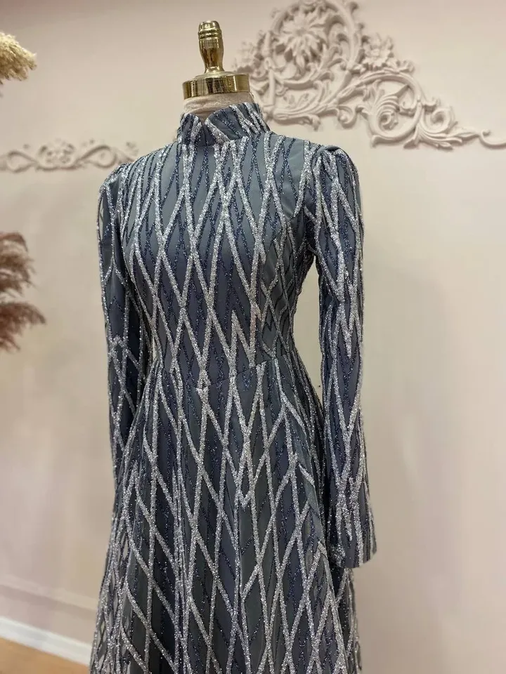 AHUNARE HIJAB - Wedding Dress, Muslim Evening Gown, Nikah, Islamic Wedding, Engagement, Bridesmaid,