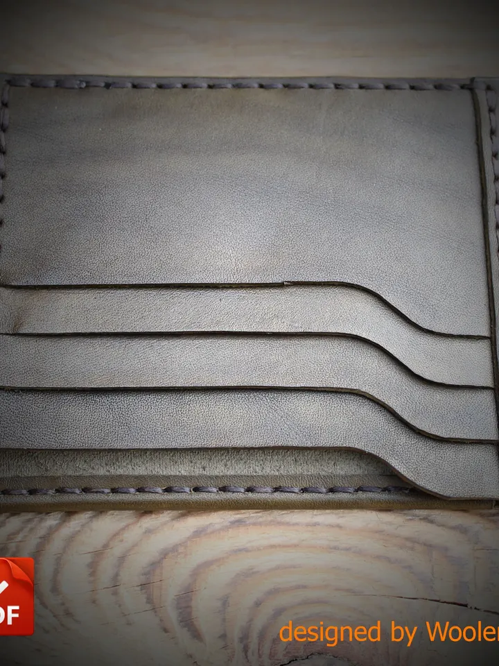 leather pattern - Bifold wallet for Dollar an Euro bills. BF5