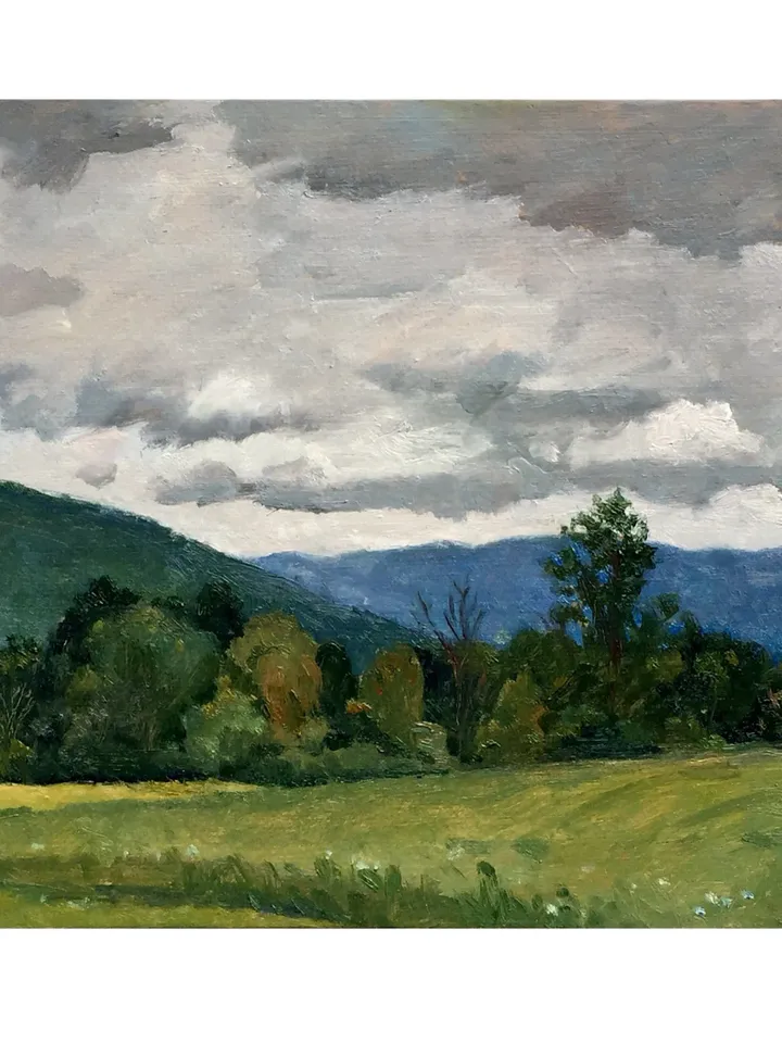 10x14 Landscape Painting - Silver Light - Oil on Panel, Plein Air Impressionism, Signed Original Fine Art