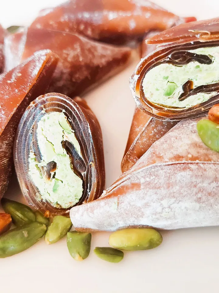 Homemade Stuffed Muska Churchkhela with Pistachio and Walnuts | Stuffed Grape Fruit Pulp