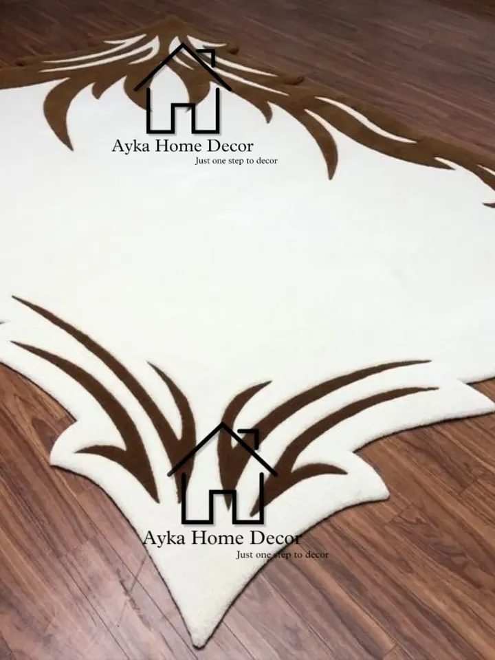 Ayka 100% Handmade Woolen Area Rug For Hall Kitchen Living Room Bed Room Dining Room Kids Room Carpet / Modern Rug / Hall Rug/Christmas Gift