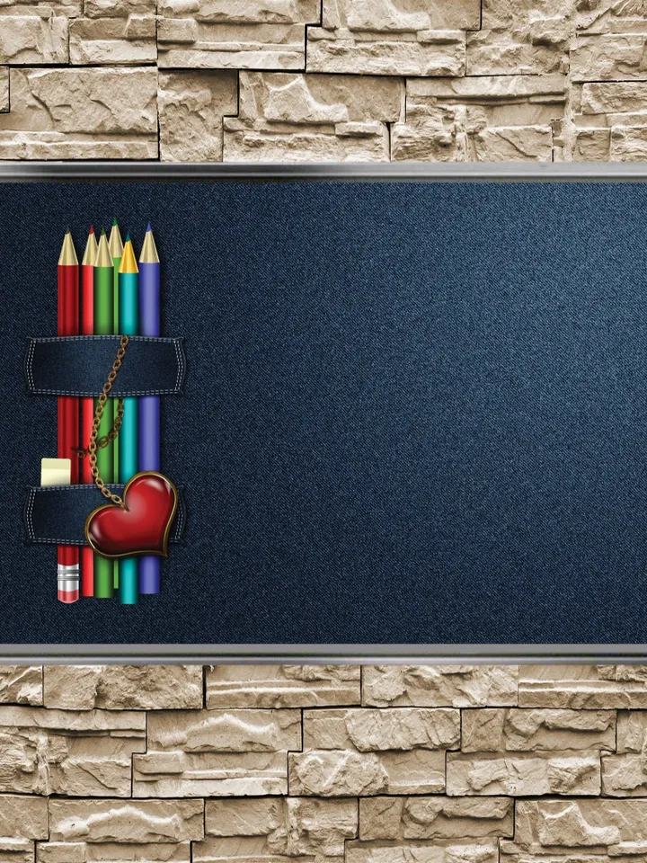 Pencil case Print on Canvas , Floating Frame Option, Modern Wall Art, Extra Large Canvas Wall Art