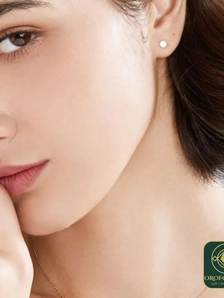 14k 3mm Gold Round Solid Stud Earrings for Women Pushback Earlobe Minimalistic Dainty Anniversary Birthday Gift for her