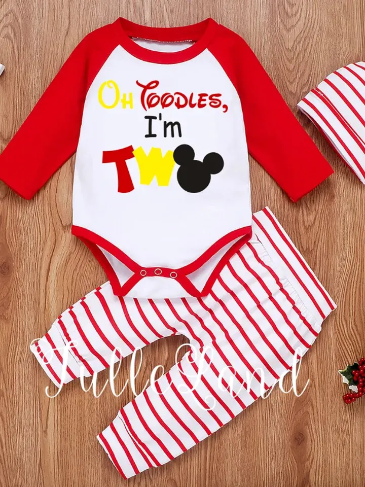 Oh Toodles I'm Two Mouse Birthday oh TWOdles 2rd  Birthday Two digital design Cricut svg dxf eps png ipg pdf cut file