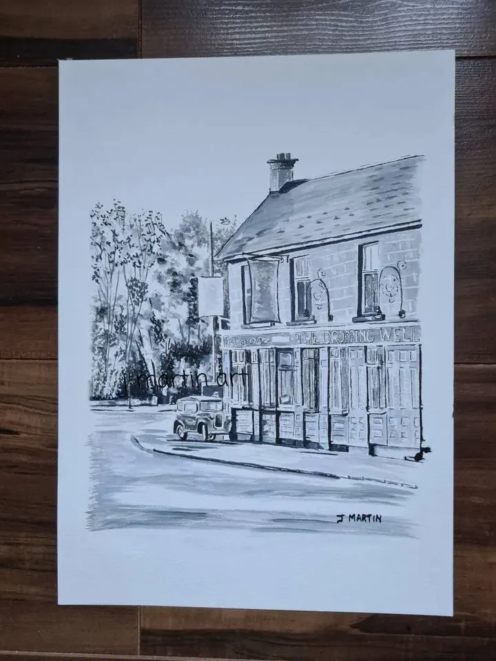The Dropping Well pub, Milltown, Dublin, unmounted, unframed