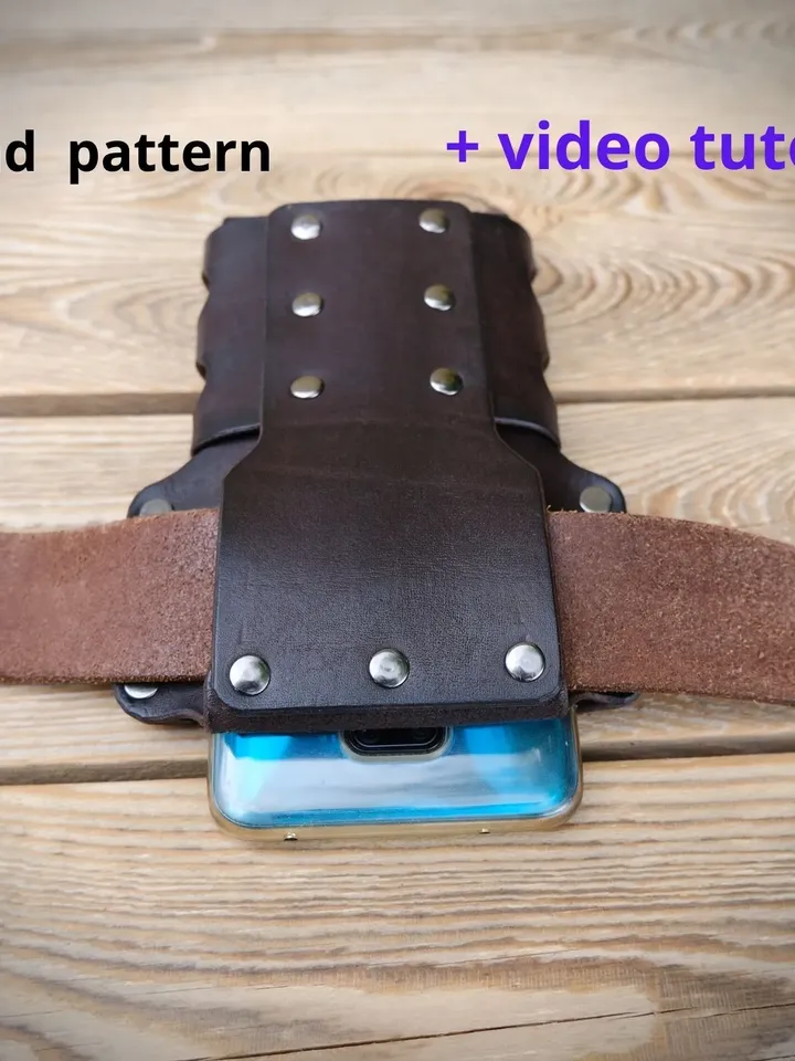 Leather pattern - Bikers phone case. BPC-R