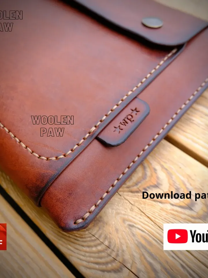PDF download pattern to make a leather iPad /Samsung tablet case !!! FLD4