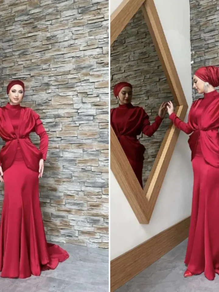 AHUNARE HIJAB - Bridesmaid Dress, Muslim Evening Dress, Nikah, Islamic Wedding, Engagement, Bridesmaid, , Prom Dresses, Long Dress,