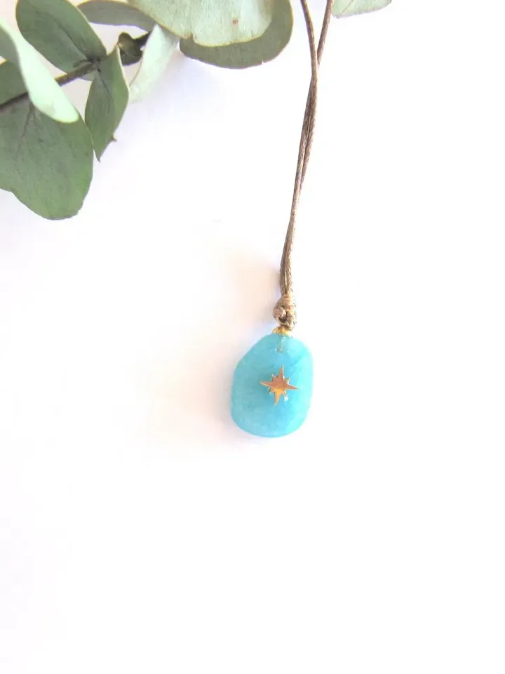 Necklace quartz Pendant in Boho & Chic, Gift for Women, Adjustable Necklace, Gemstone, Natural Stone Necklace, Christmas gift women