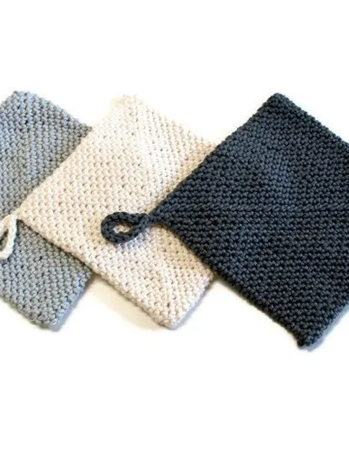 Crochet Hot Pad Set, Potholders for Wedding Gifts, New Home Décor, Bridal Shower Gift Ideas, Gifts for Her, Mother's Day Items, Set of Three