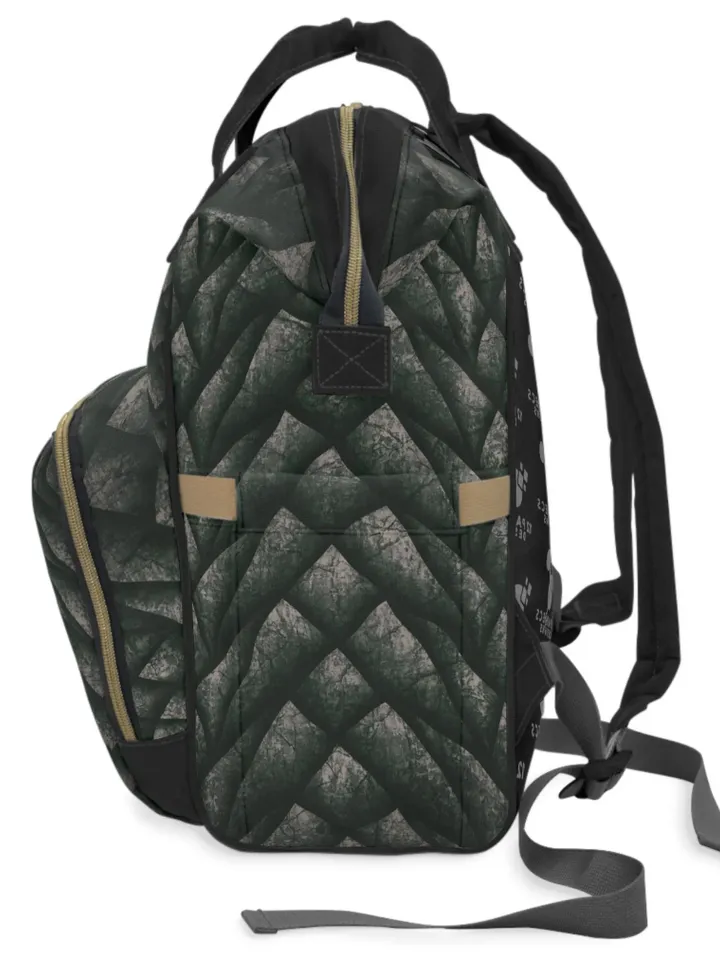 Dragon Scale TTRPG Backpack | Tabletop Roleplaying Game Bag, LARP Backpack, Wargaming Organizer, DnD Dice Set, Dragon Gift for Geek