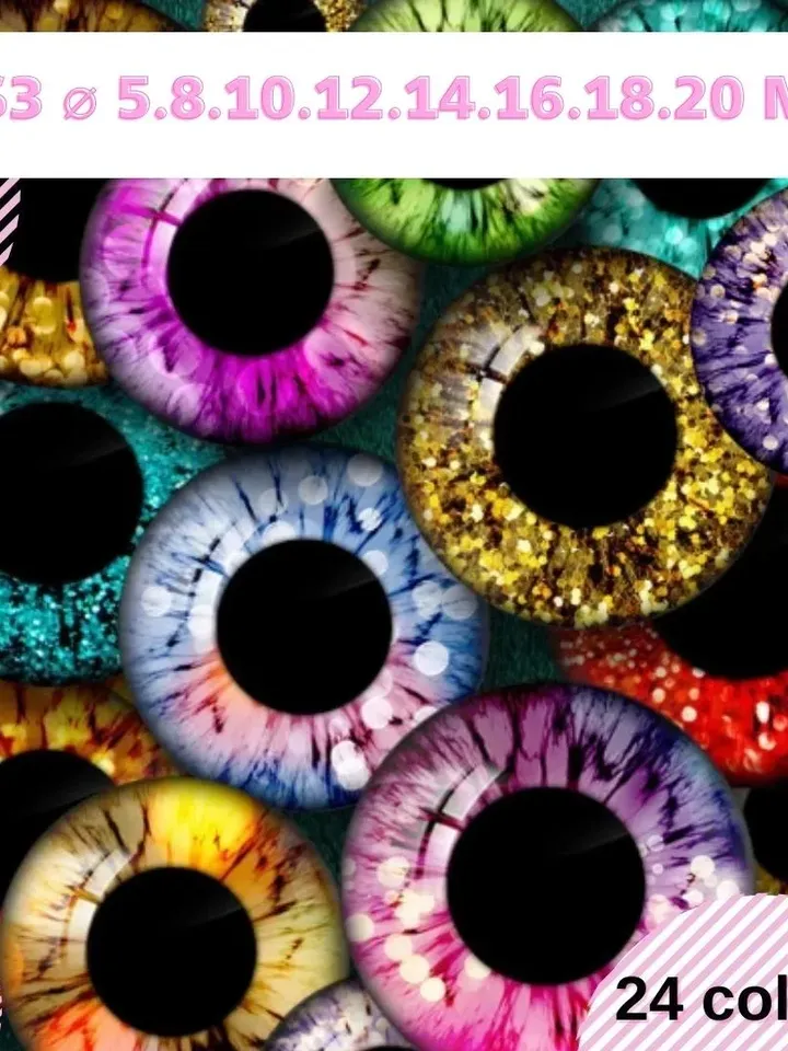 Doll Eyes, Realistic Irises Download, Digital eyes Collage, Sheets Printable, Realistic Eyes , Blythe Doll Eyes
