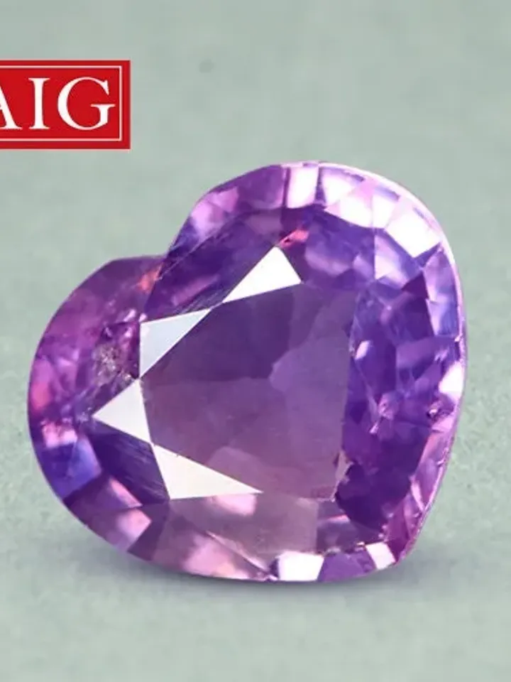 0.76 CT AIG Certified Exclusive Unheated 100% Natural Purple Sapphire Madagascar