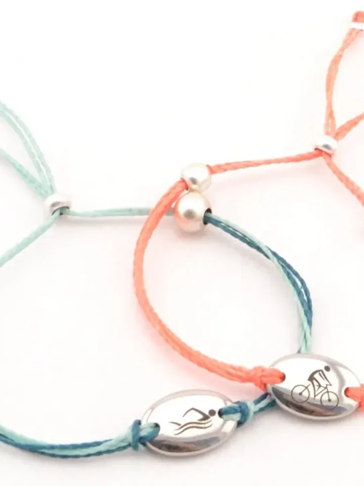CUSTOM SPORTS BRACELET, Personalized Team Bracelet, Best Friend Gift For 2, Sports Jewelry Golf Tennis Cycling Football Gymnastic Athletics
