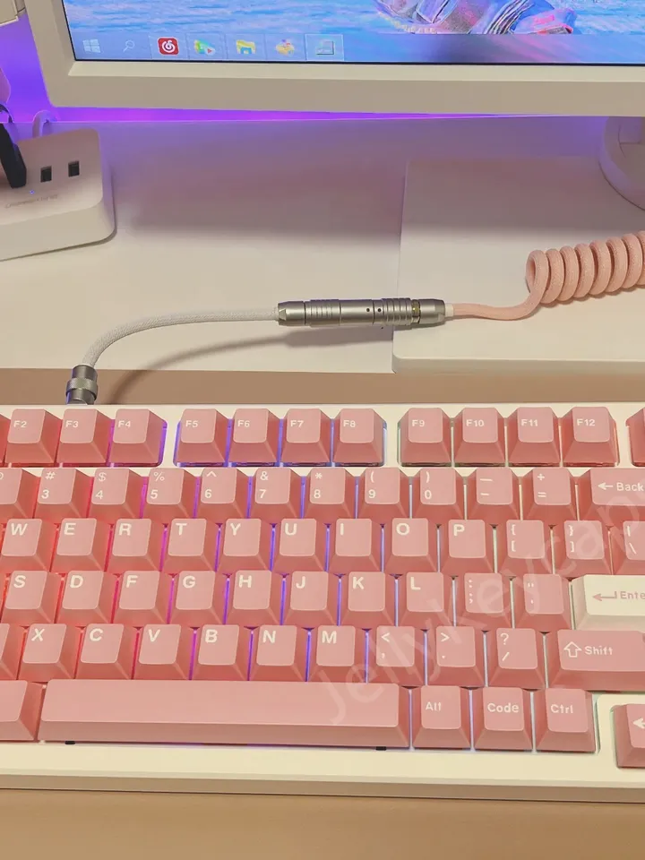 Peach Blossom Keycaps Cherry keycaps pink keycaps ABS keycap 173 key keycap set
