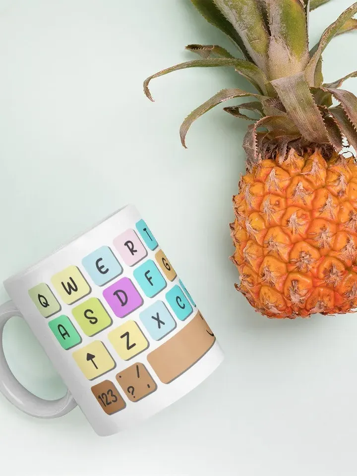White glossy mug