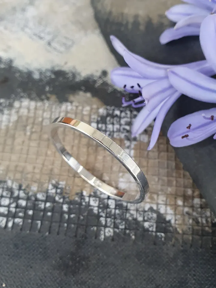 Smooth Sterling Silver Cock Ring, Penis Ring