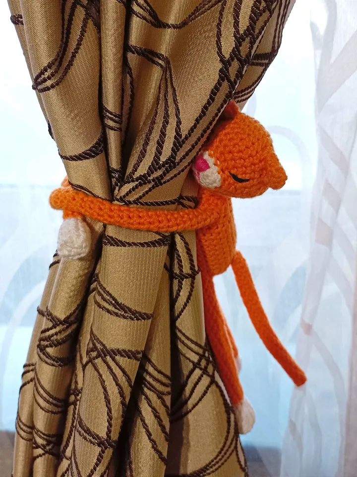 nursery decoration Funny curtain tie back in the form of a toy animal, nursery decor, window decoration
