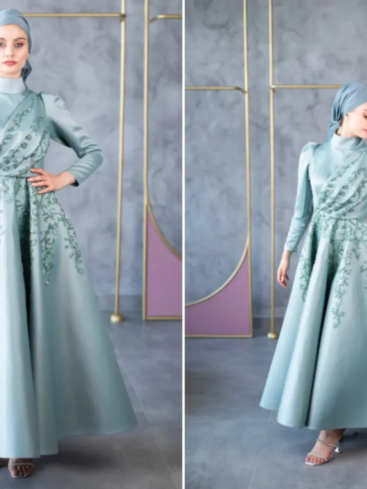 AHUNARE HIJAB - Wedding Dress, Muslim Evening Gown, Nikah, Islamic Wedding, Engagement, Bridesmaid, , Hijab, Ramadan Eid, Prom Dresses